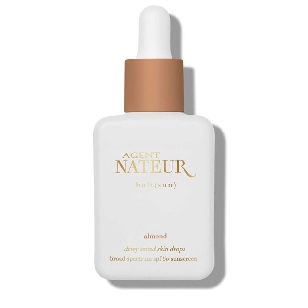 Agent Nateur-holi (sun)SPF50 Dewy Tinted Skin Drops|Lightweight,Hydrating-Almond